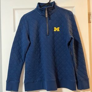 Michigan quilted 1/4 zip